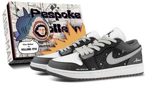 Jordan Баскетбольные кроссовки Air 1 Low Top Vintage, унисекс, черные