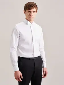 Смокинг в форме рубашка с длинными рукавами Seidensticker, белый