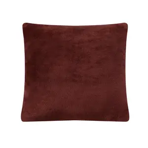 Наволочка, декоративная подушка, чехол для подушки, плюшевая фланель, 40х40 см, 1/2/4 комплекта, количество: 1 шт., цвет: темно-коричневый Mixibaby