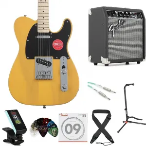 Электрогитара Squier Sonic Telecaster и комбоусилитель Frontman 10G 1x6 дюймов, 10 ватт - комплект, цвет Butterscotch Blonde