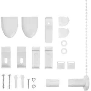 Комплект крепежа для защитных экранов, упаковка для рулонных штор Duo Rollo KDR Lichtblick Original, белый