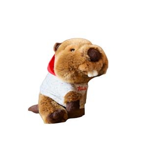 Плюшевая игрушка Beaver Big Tooth Плюшевая кукла Высота 19см/26см TRUDI, Hoodie beaver