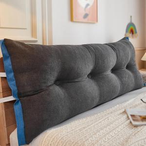 BTZHY Подушка для изголовья BTZHY треугольная съемная моющаяся Gray