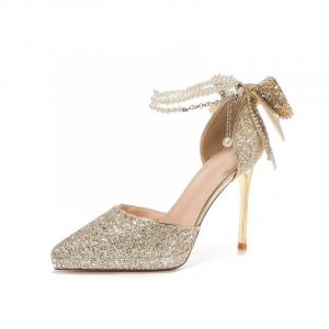 Zubumei Женские туфли на высоком каблуке Mercury, шампань, цвет Champagne