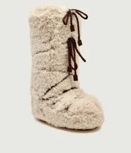 Снежные сапоги ICON CURLY EXTRA Moon Boot, экрю