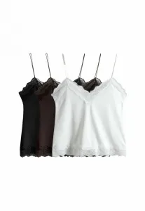 Комплект из 3 топов стандартного кроя The Set, Black Chocolate Brown White