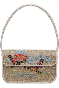 Сумка Tommy с бисером Staud, цвет divers