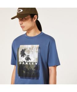 Футболка техническая, влагоотводящая, быстросохнущая, с защитой UPF+ OAKLEY Enhance QDC SS Tee Sunset 4.0, синий