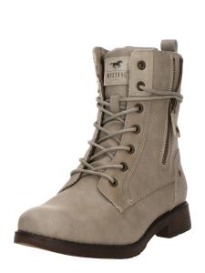 Ботильоны на шнуровке MUSTANG, светло-серый