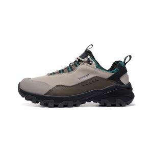 Антискользящие износостойкие низкие треккинговые туфли женские Brown Black TOREAD, Polar White/Black