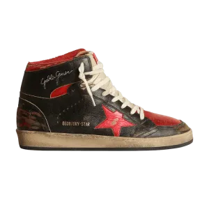Кроссовки Golden Goose Sky Star High Black Red Metallic, черный