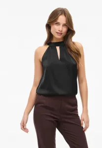 Блузка с завязками на шее от viravenna Vila, Black