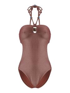Купальник Wolford Disco One Piece, цвет bronze metallic