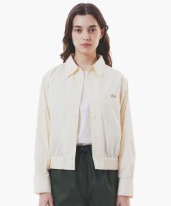 Укороченная рубашка с присборенной талией, короткий блузон