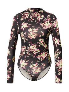 River Island Боди-рубашка в черном цвете