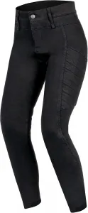 Женские мотоциклетные джинсы REBELHORN Ash Lady, подкладка из арамидного волокна, защита коленей и бедер SAS-TEC, высокая талия, зауженный крой, Black