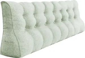 Подушка для изголовья из льняной ткани, подушка для чтения, клиновидная подушка, подушка для спины, подушка для отдыха, декоративная подушка PillowPalette