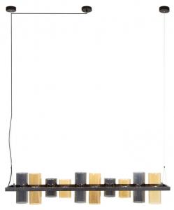 Подвесной светильник KAWOLA MALLAWI, черный - стекло - 130 x 150 x 20 см