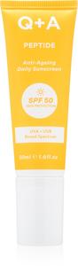 Пептидный защитный крем для лица SPF 50 Q+A, 50 мл
