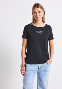 Футболка Street One Print T-shirt, Blau/Dark Blue
