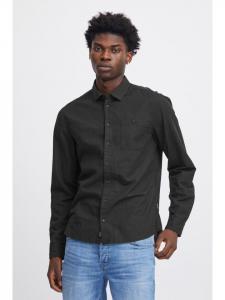 Рубашка BLEND Langarmhemd BHShirt 20716367 Shirt aus Leinenmix, черный