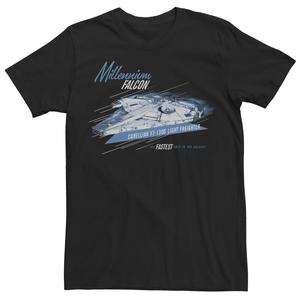 Мужская футболка Han Solo Movie Millennium Falcon Fastest Ship Tee Star Wars