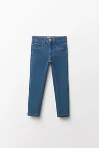 Skinny Джинсы гладкие Sfera, темно-синий