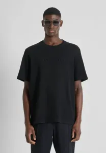 Свободный крой, базовая футболка с логотипом. Antony Morato, Black