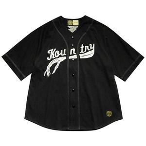 Рубашка Kapital Jersey Baseball Shirt (Bone), Black