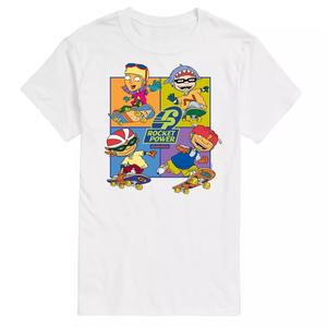Футболка с рисунком Big & Tall Nickelodeon Rugrats Rocket Power Grid License, белый