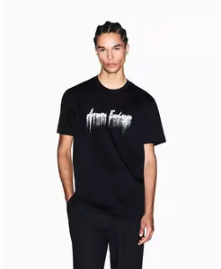 Мужская футболка Night Lab с принтом и декором A|X Armani Exchange, черный