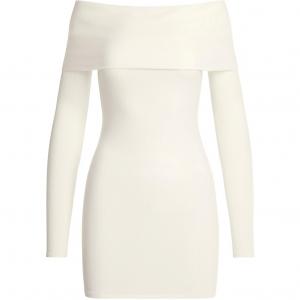 SS25 Soft Lounge платье-мини с открытыми плечами с длинными рукавами женское MARBLE/Marble Skims, Marble/Marble