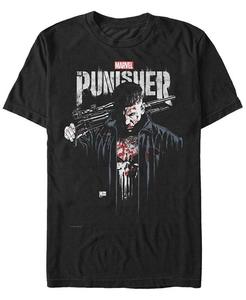 Мужская футболка с коротким рукавом Marvel Punisher The Punisher Portrait Fifth Sun, черный