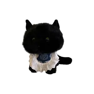KUMAOYA Милые черные угольные котята плюшевые куклы высота 30см