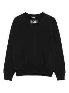 Толстовка с вышитым логотипом DSQUARED2 KIDS, черный