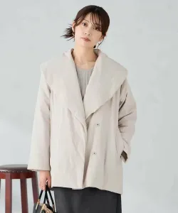 Пальто с воротником-шалью и подкладкой Avv, цвет Beige