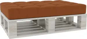 Подушки для поддонов, подкладки для поддонов, подушки сиденья, спинки, стеганые PFG (подушка сиденья 120x80, оранжевая)