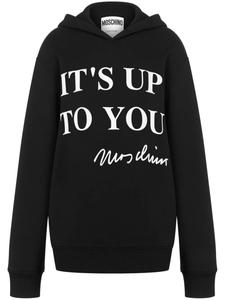 Moschino худи с логотипом, черный