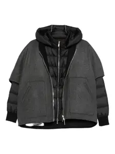 Двусторонняя куртка с капюшоном Moorer, серый