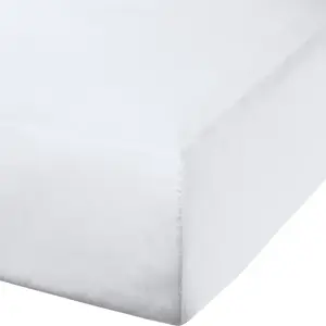 Простыня на резинке "Landshut" белая - устойчивая к кипячению 140x200 см Erwin Müller