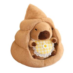 Уродливо милая капибара и детеныш капибары тканевая кукла плюшевая кукла высота 30см/35см/40см Ten Thousand Children's Music