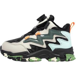 XTEP Непромокаемые противоударные полувысокие детские повседневные ботинки gray green для детей 3-7 лет