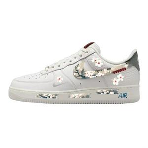 Nike Кроссовки Air Force 1 с амортизацией, низким верхом, унисекс, белые, с противоскользящей подошвой