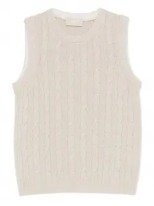 Топ фактурной вязки Drumohr, нейтральный