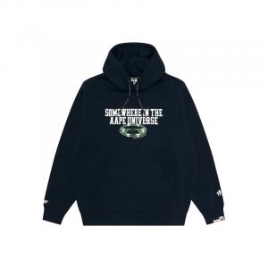 Bathing APE худи с логотипом Moonface Aape, синий