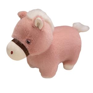 Коротконогий пони талисман года Dun плюшевая кукла 25см/35см/45см высота MLING, розовый