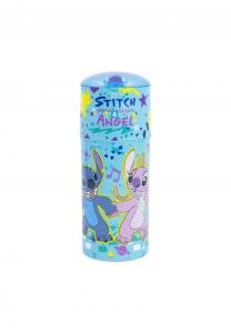 Детская бутылка для воды Disney Stitch 350 мл с защитой от протекания Disney, синяя 17,5x7x7 см