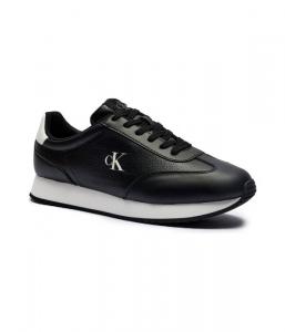 Кроссовки кожаные Calvin Klein Jeans для бега, черный