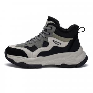 JEEP SPIRIT Термостойкие, износостойкие, короткие, мужские, зимние ботинки, графитово-черные