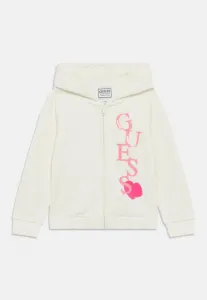 Детская спортивная толстовка с капюшоном на молнии Guess, Cream White